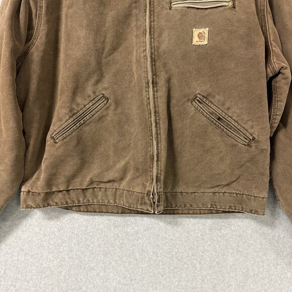 Vintage Carhartt J97 CHT Detroit Jacket Blanket Lined Chestnut Men’s XL USA - Picture 5 of 16